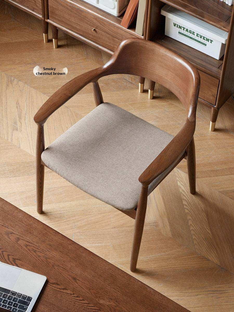 4 pcs -Ash solid wood Sculptural Wishbone-Style Dining Chair