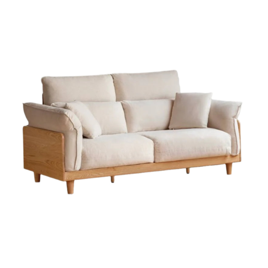 Oak Solid Wood high-back sofa