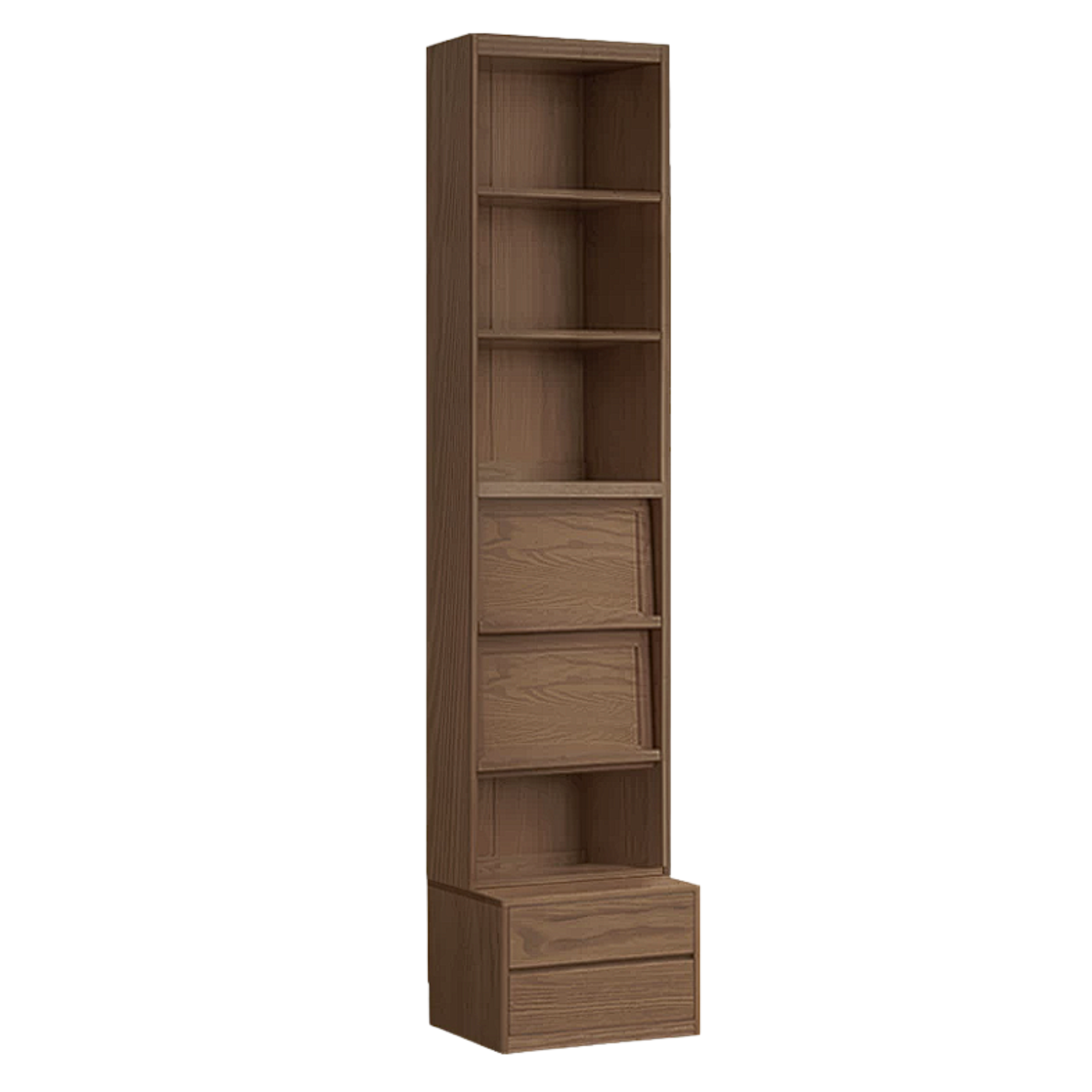 Sandalwood, Oak, Ash Solid Wood Combination Bookcase