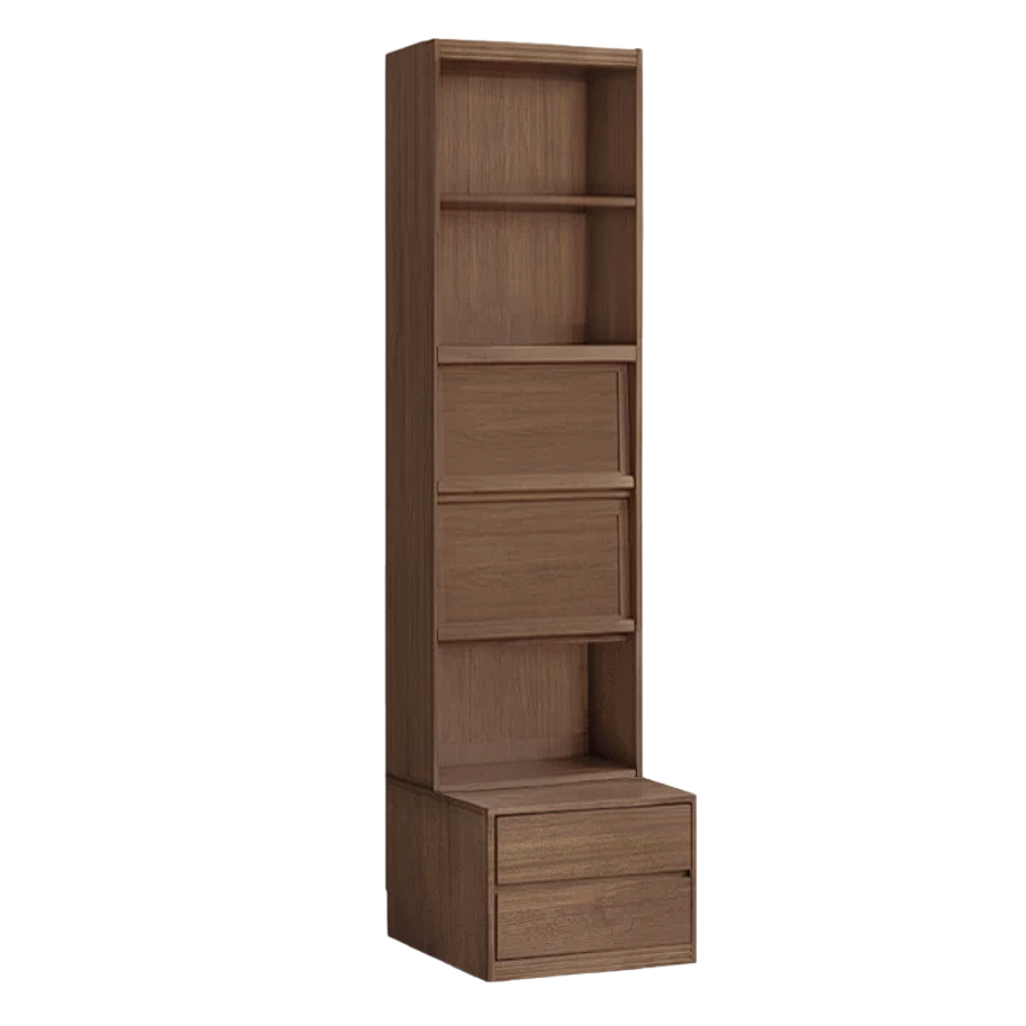 Sandalwood, Oak, Ash Solid Wood Combination Bookcase