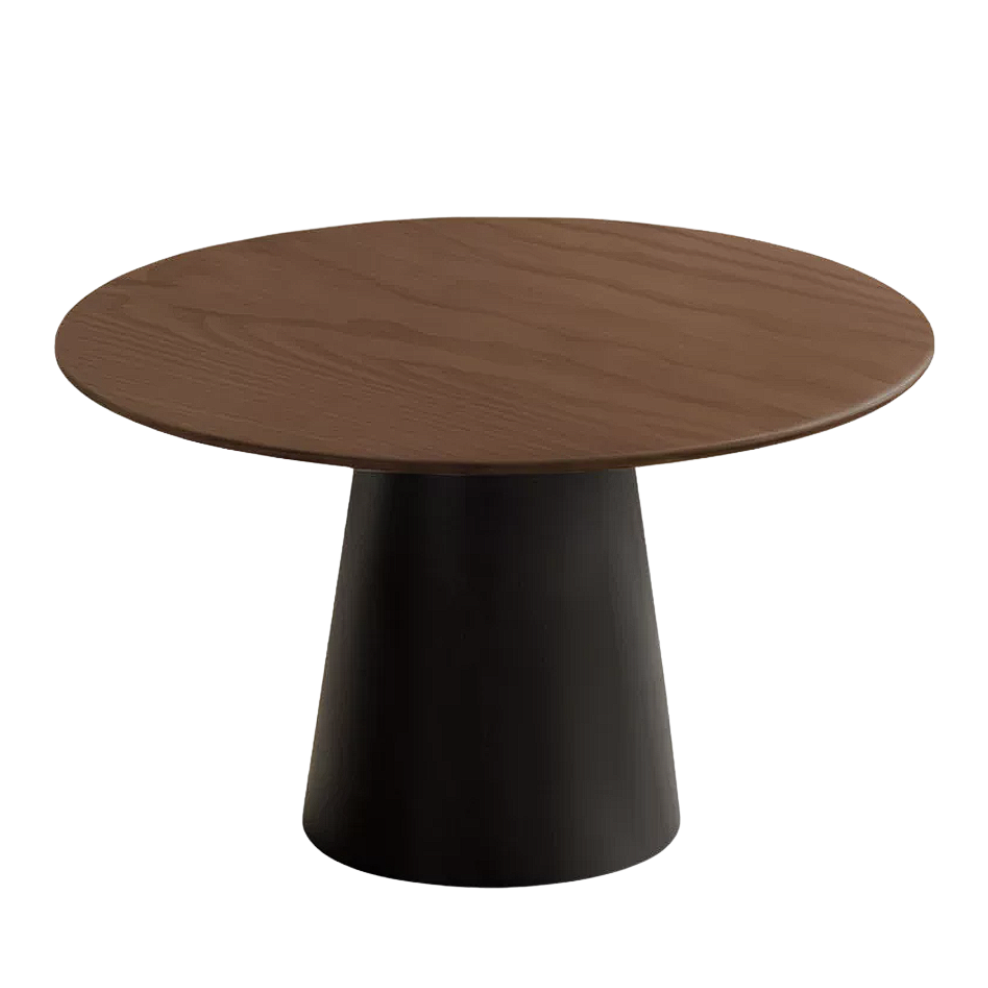 Black Walnut, Oak Solid Wood, Golden Pearwood, Sandalwood Rock Slab Round Dining Table