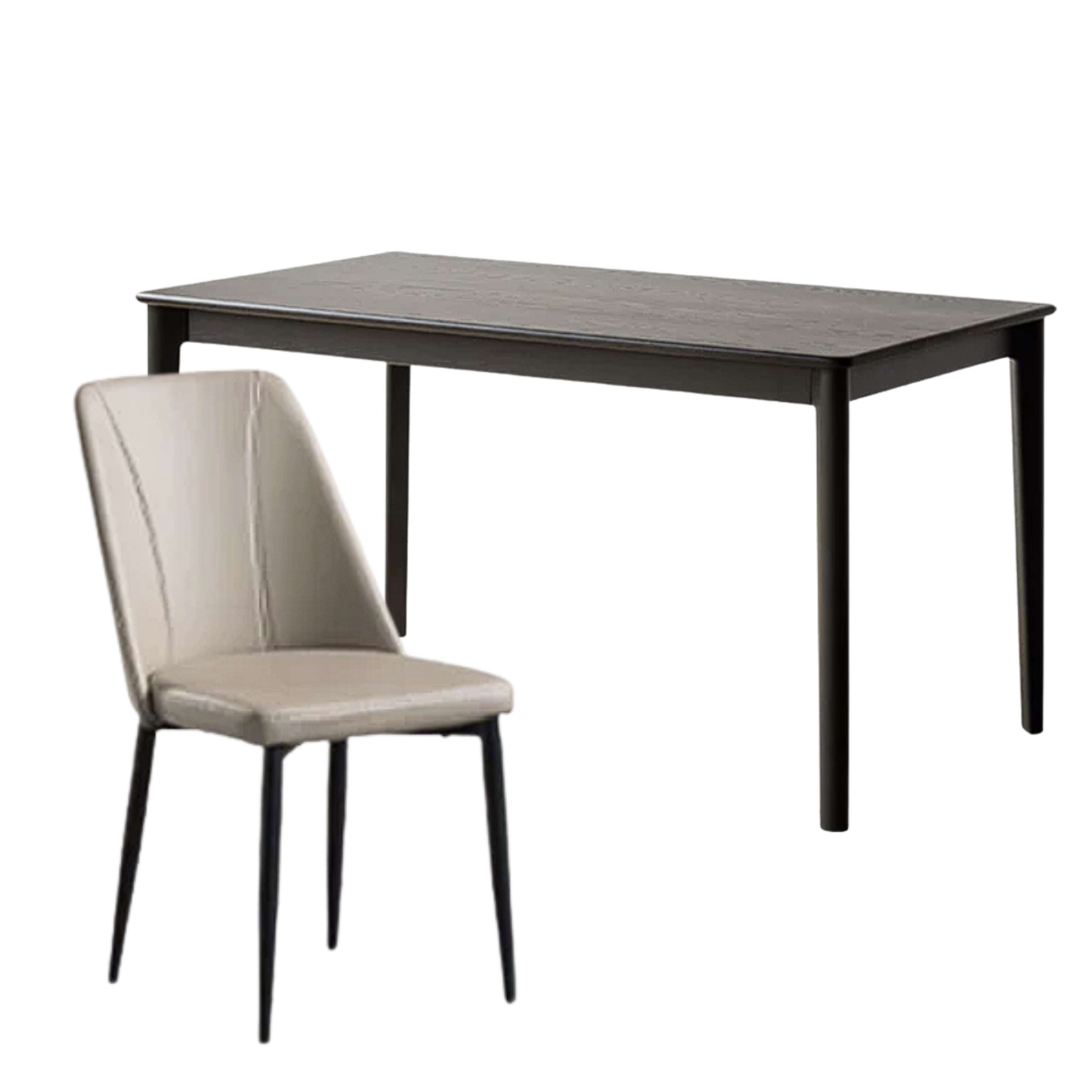 Oak Solid Wood Rectangular Wall-Mounted Dining Table