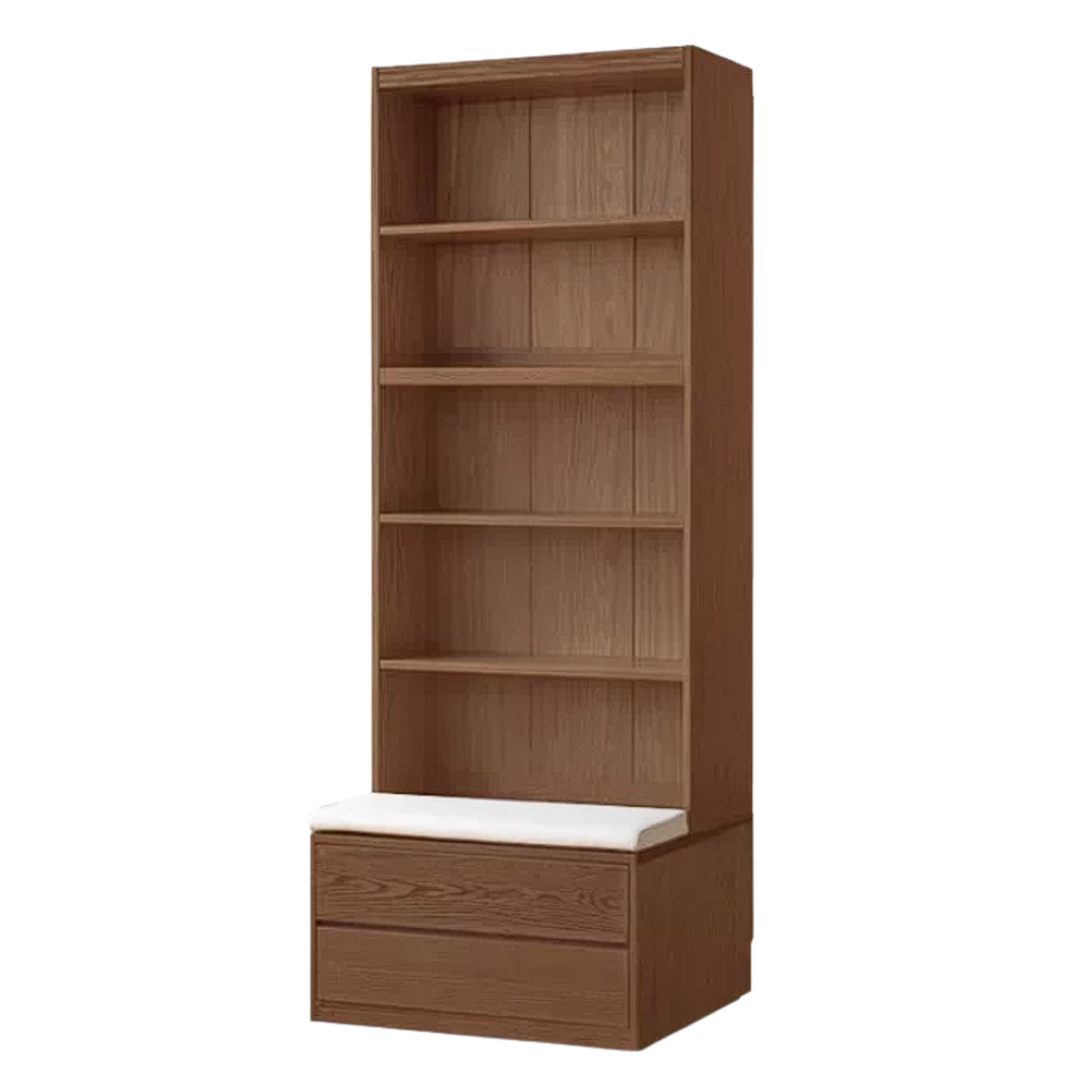 Sandalwood, Oak, Ash Solid Wood Combination Bookcase