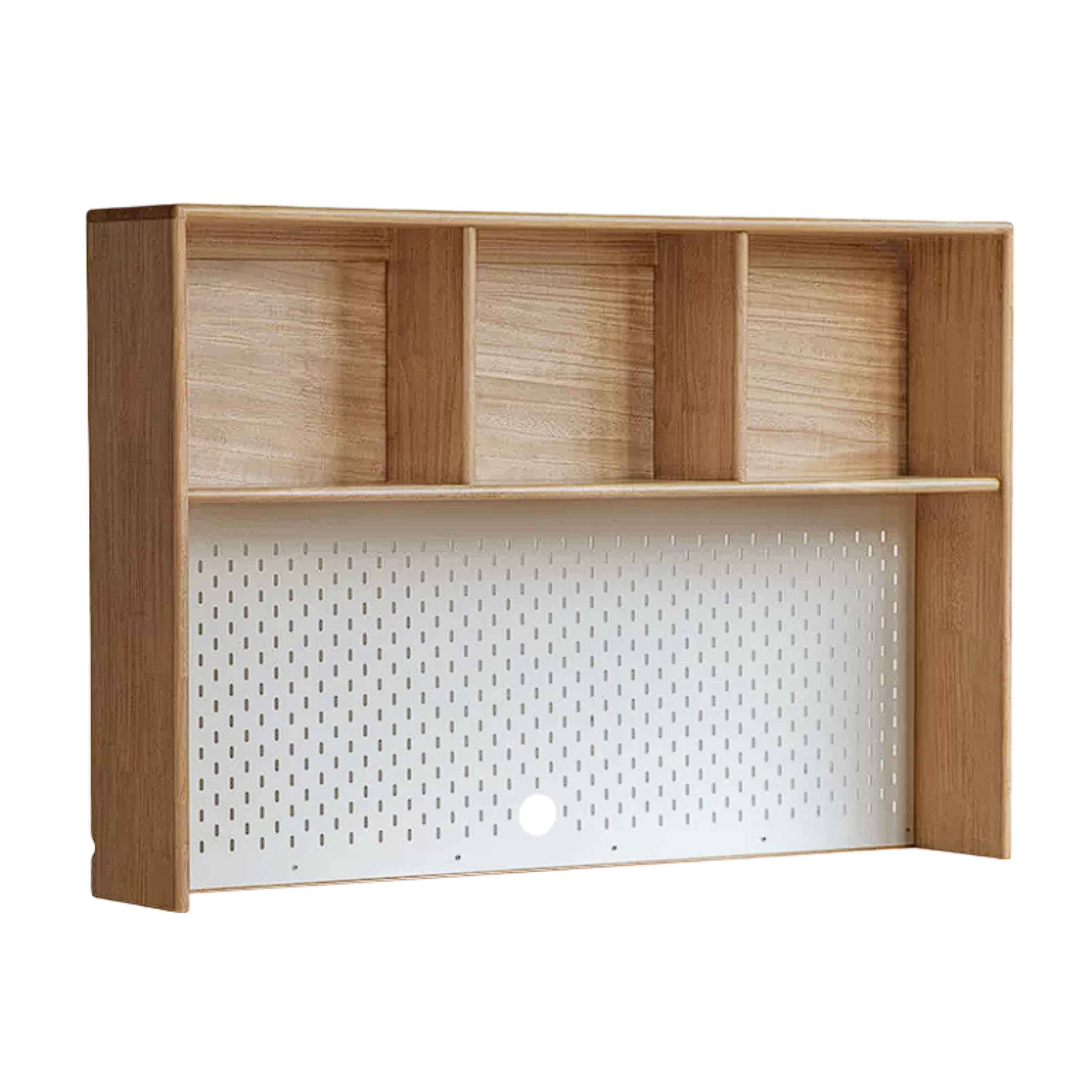 Beech, Oak, Rubberwood Solid Wood Study Desk with Shelf