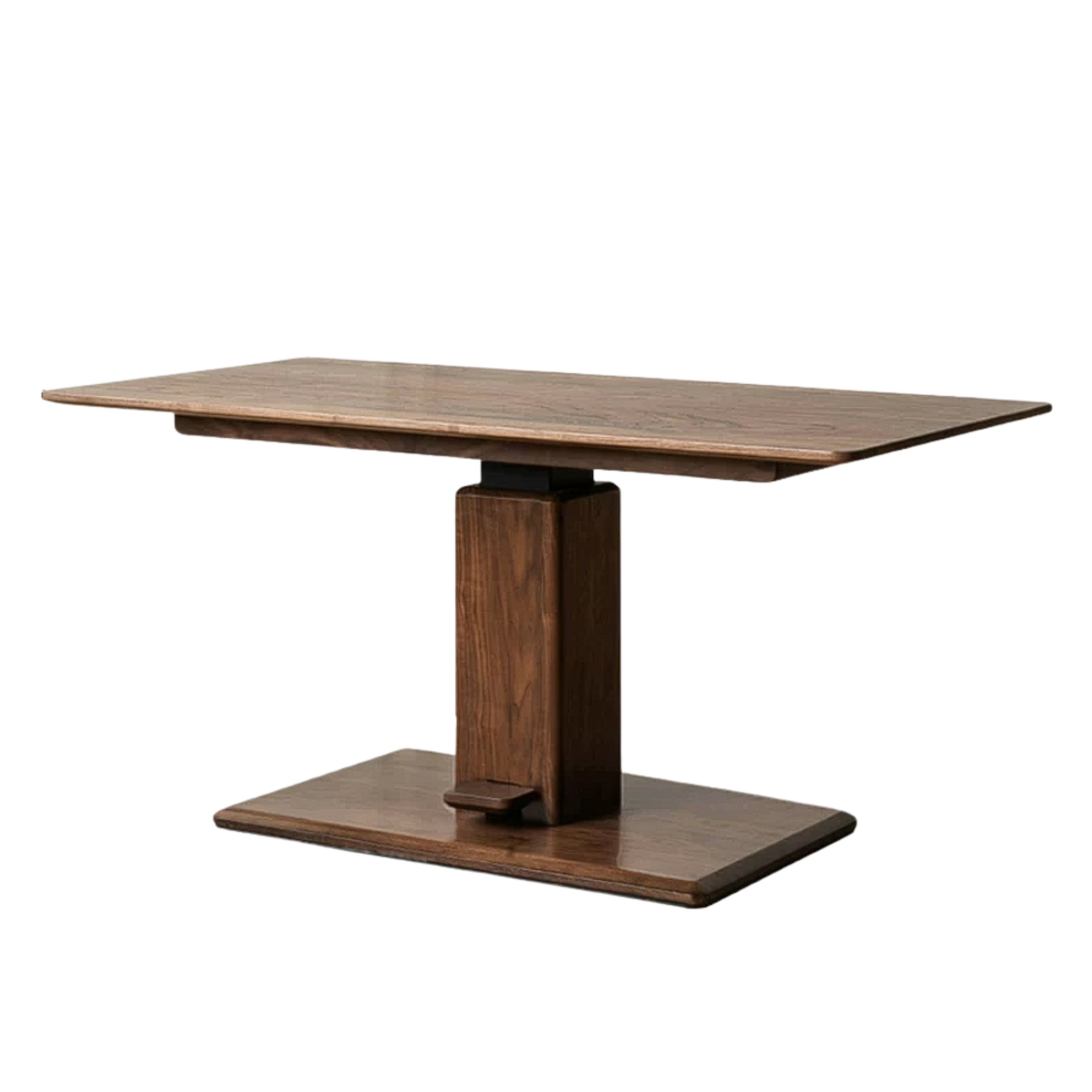 Black Walnut, Oak, Ash, Cherry Wood, Golden Sandalwood Solid Wood Adjustable Height Coffee Table