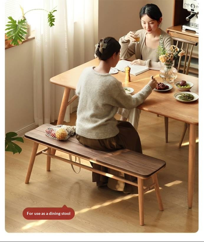 Cherry Solid Wood Long Bench