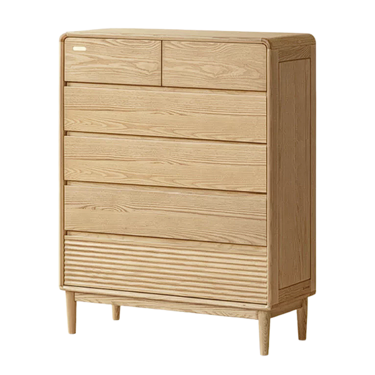 Black Walnut, Ash Solid Wood, Solid Longan Hardwood Drawer Storage Cabinet