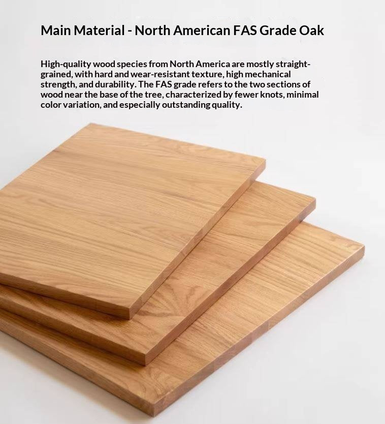 Oak Solid Wood Flip Door TV Cabinet.