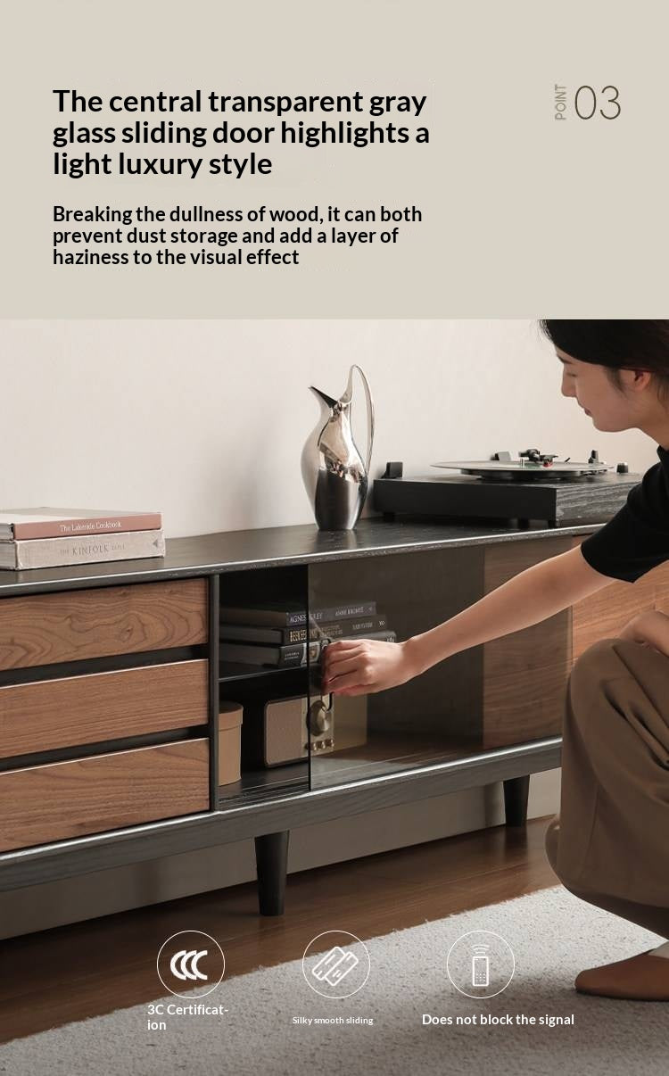 Oak Solid Wood Ancient Style Wood TV Stand