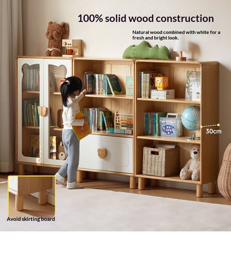 Beech Solid Wood Children's Bookshelf