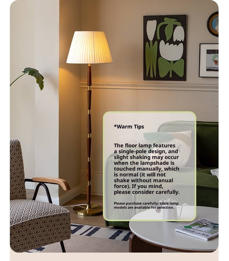 Ash Solid Wood Japanese Style Luxury Lamp