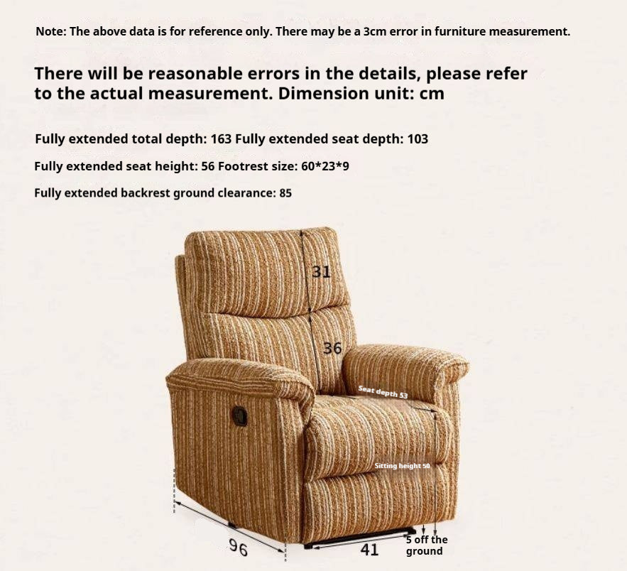 Electric Recliner Chair – Modern Minimalist Power Lounge Chair