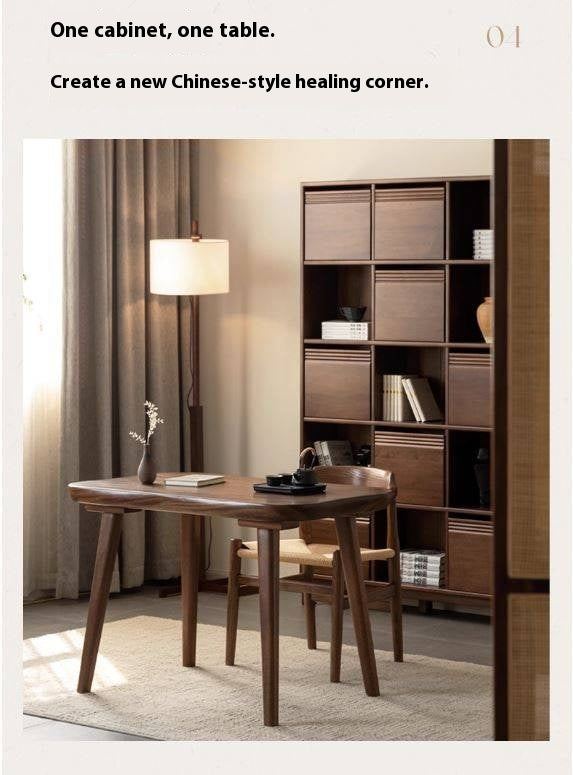 Sandalwood Solid Wood Combination Bookshelf