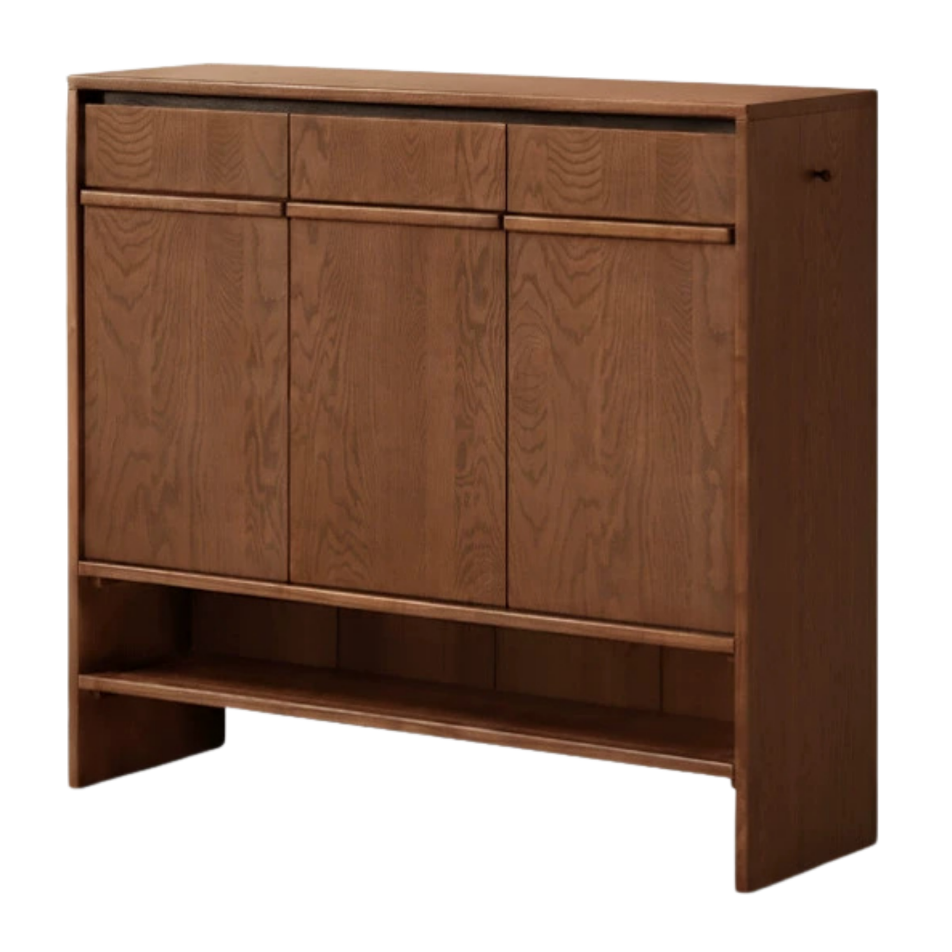 Oak Solid Wood Capacity Shoe Cabinet.