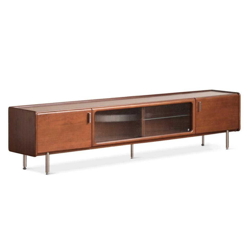 Poplar Solid Wood Retro High Locker TV Cabinet.