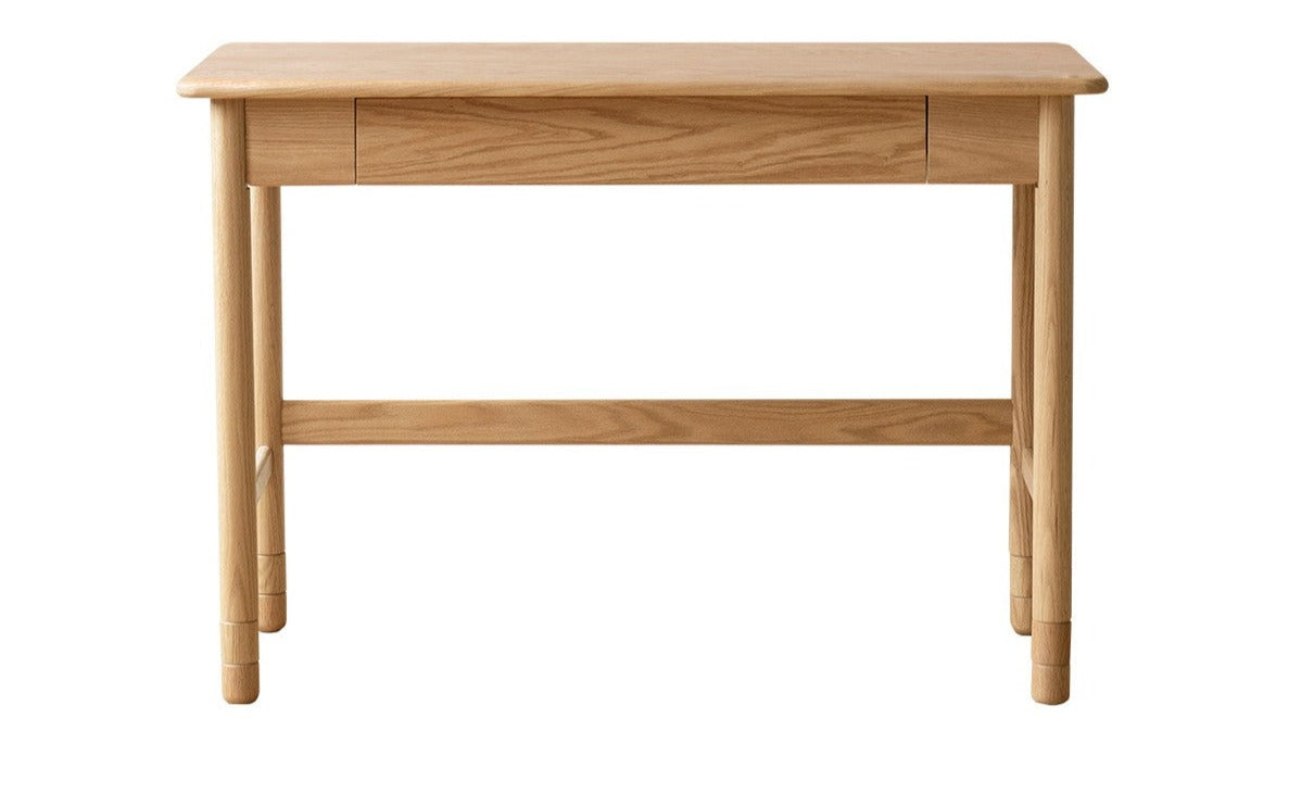 Oak Solid Wood Kids Lifting Study Desk Bookshelf