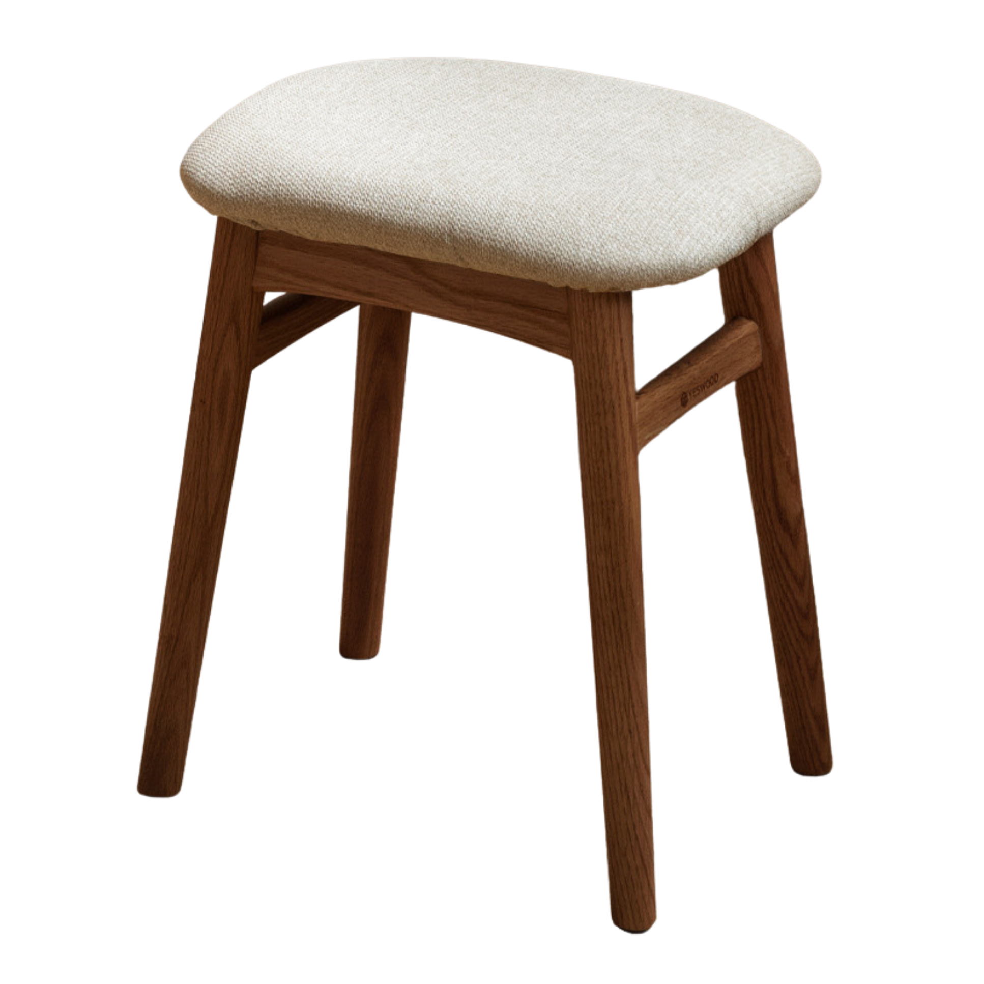Oak Solid Wood Softpack Makeup Stool