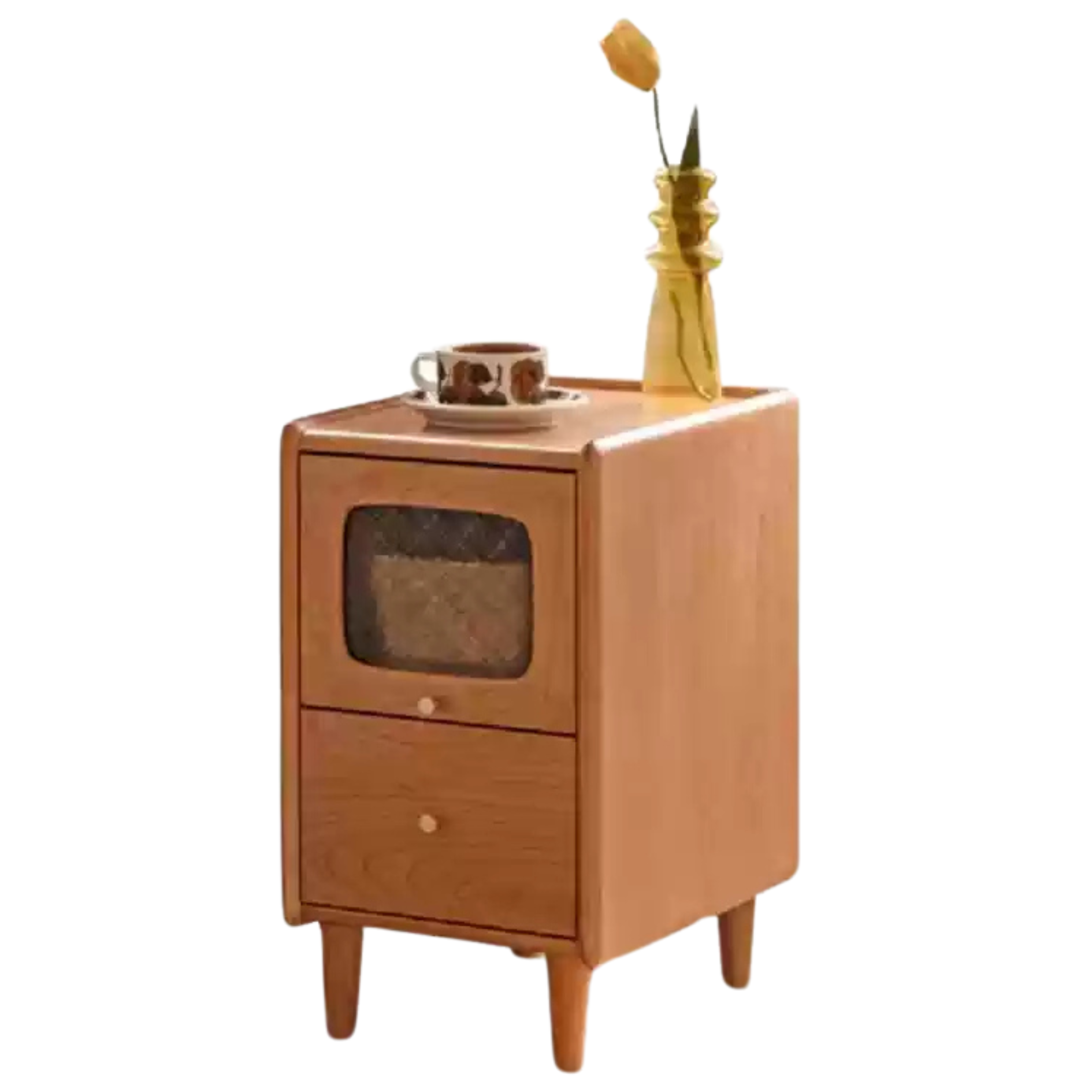 Cherry Solid Wood Nightstand.