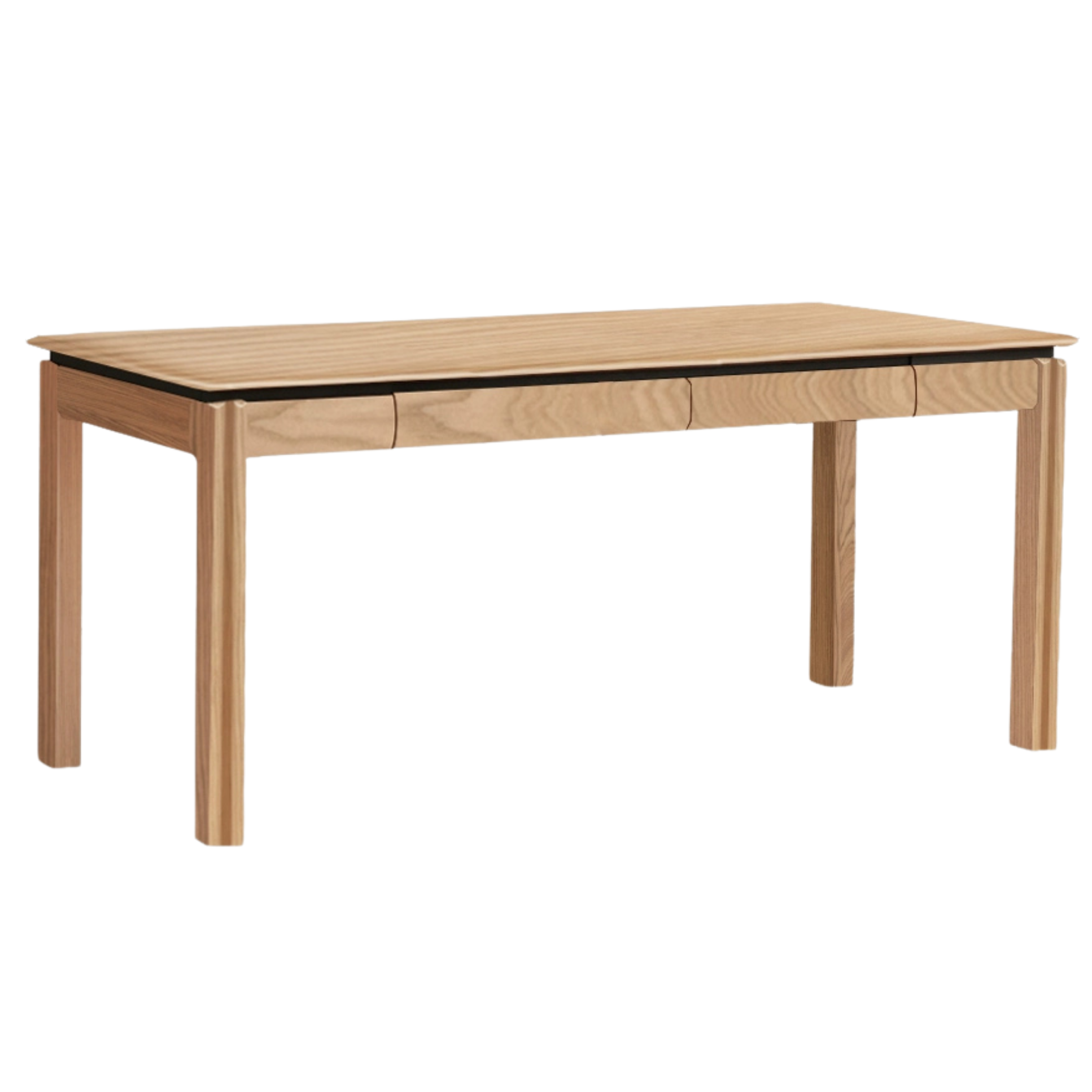 Black Walnut, Ash, Sandalwood Solid Wood Modern Large Office Table