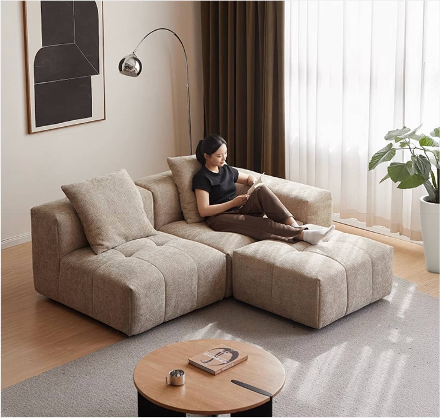 Modular Chenille Sofa – Modern Casual Free-Combination Sectional