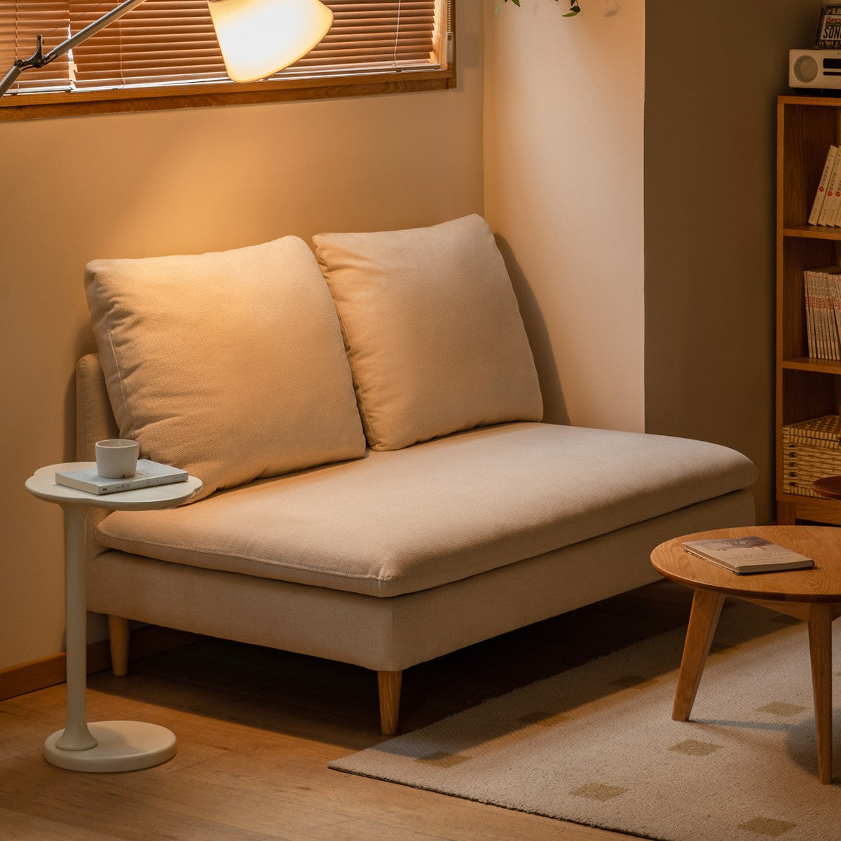 Fabric Double Seat Sofa.