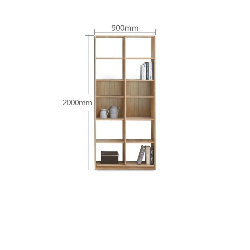 Ash Solid Wood Combination Bookcase Bookshelf<