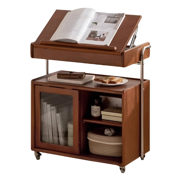 Poplar, Oak Solid Wood Side Table.