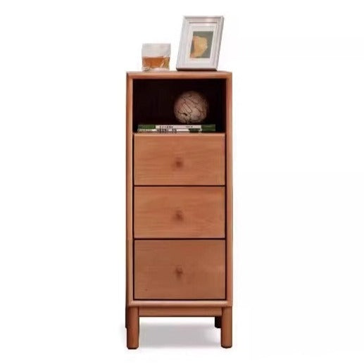 European Beech Solid Wood Storage Side Cabinet Combination