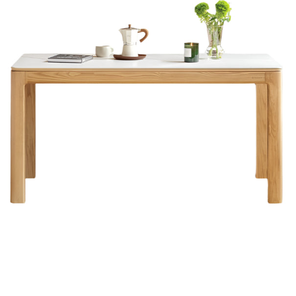 Ash, Oak Solid Wood Modern Rock Dining Table