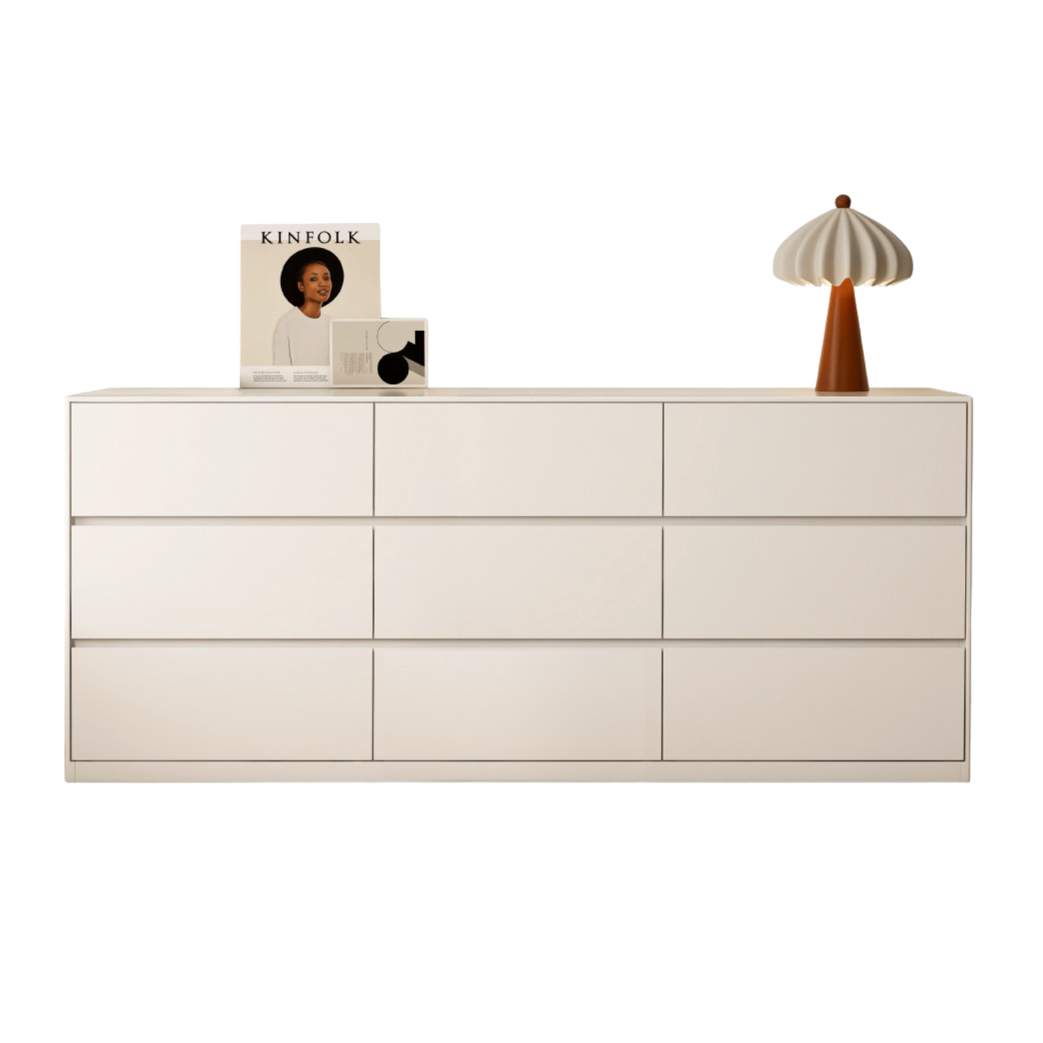 Poplar Solid Wood Cream Style Telescopic Dressing Table.