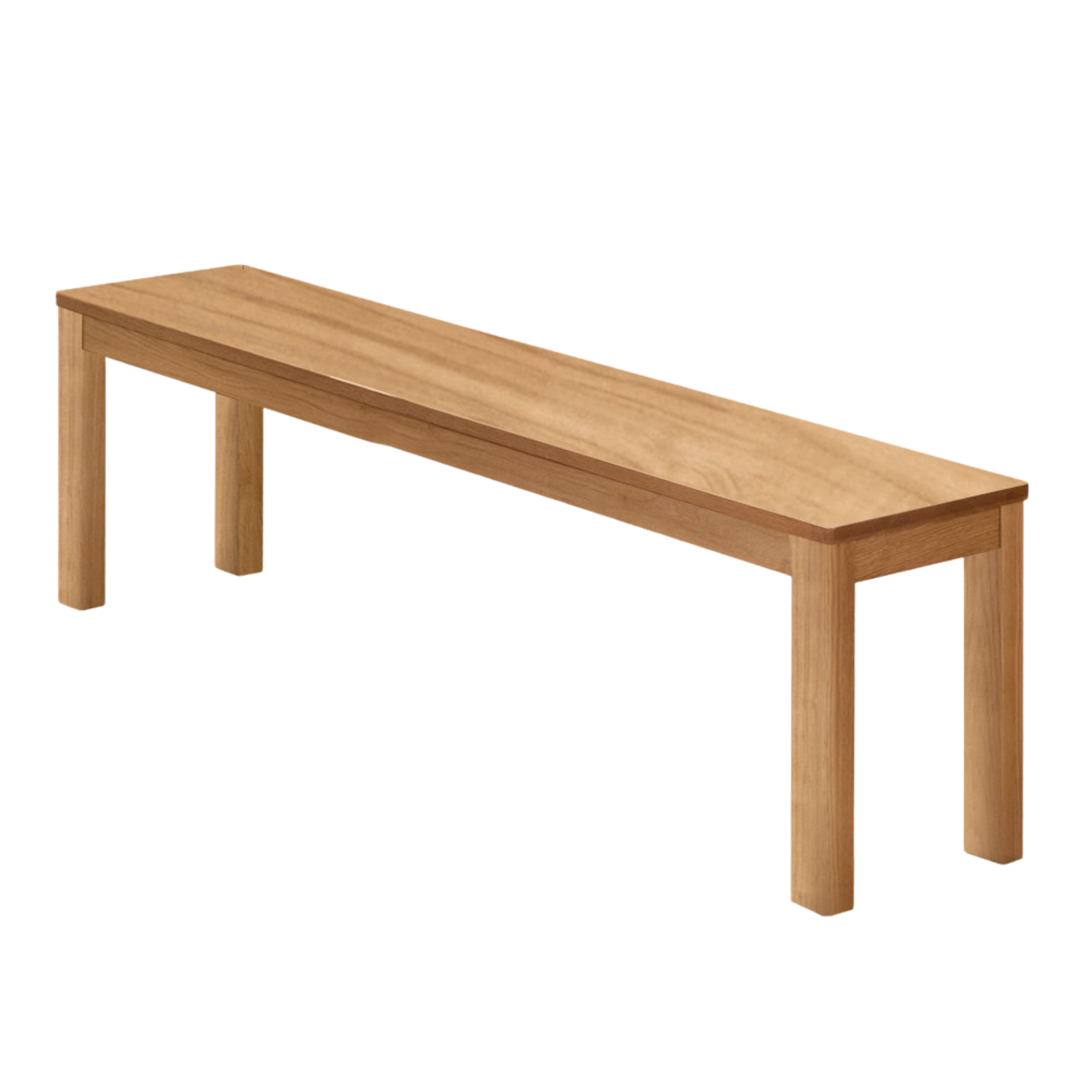Ash, Oak, Beech, Solid Rubberwood Wide Seat Bench