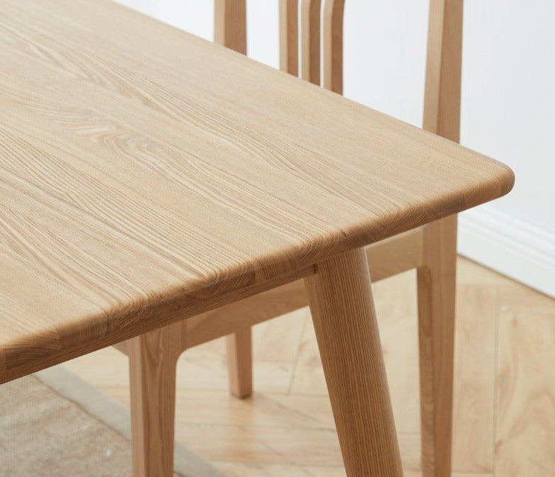 Ash Solid Wood Rectangular Nordic Modern Dining Table