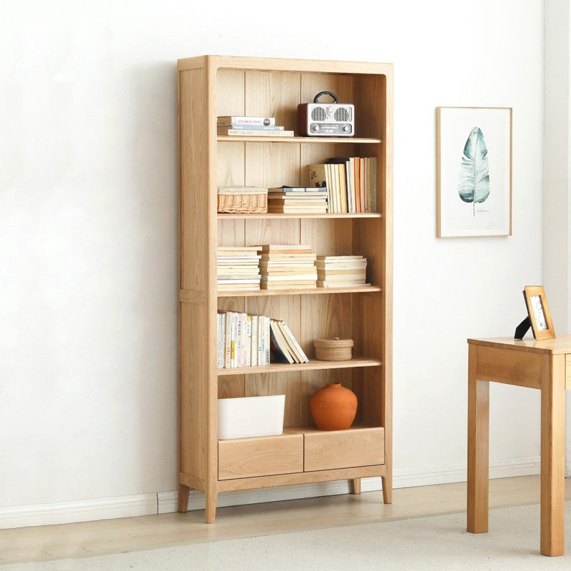 Ash Solid Wood Combination Bookcase Bookshelf