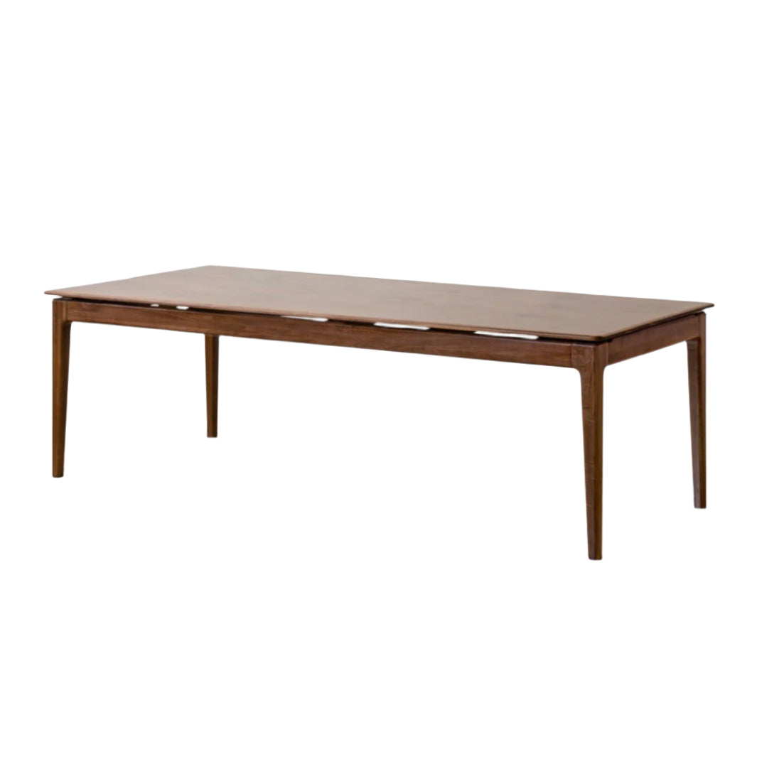 Black Walnut Solid Wood Rectangular Long Dining Table