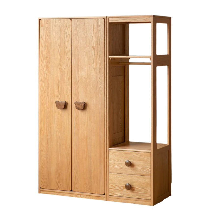 Oak Solid Wood Kids Wardrobe