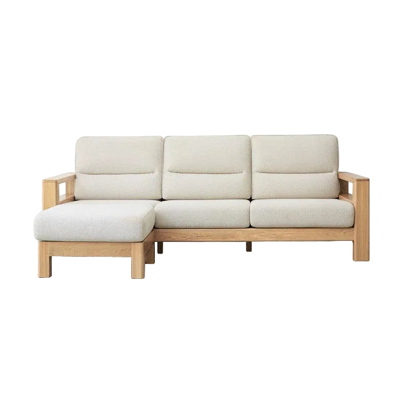 Ash, Black Walnut Solid Wood Oversized Sofa