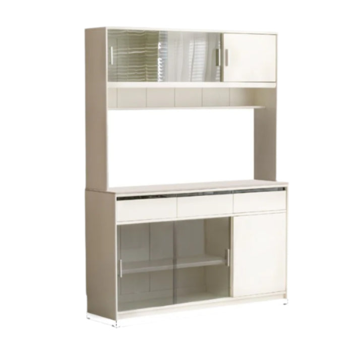 Solid Rubberwood Cream Style Rock Board Sideboard.