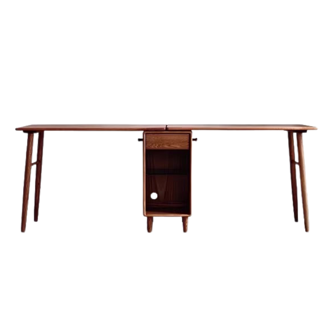 Oak, Solid Rubberwood Double Office Desk