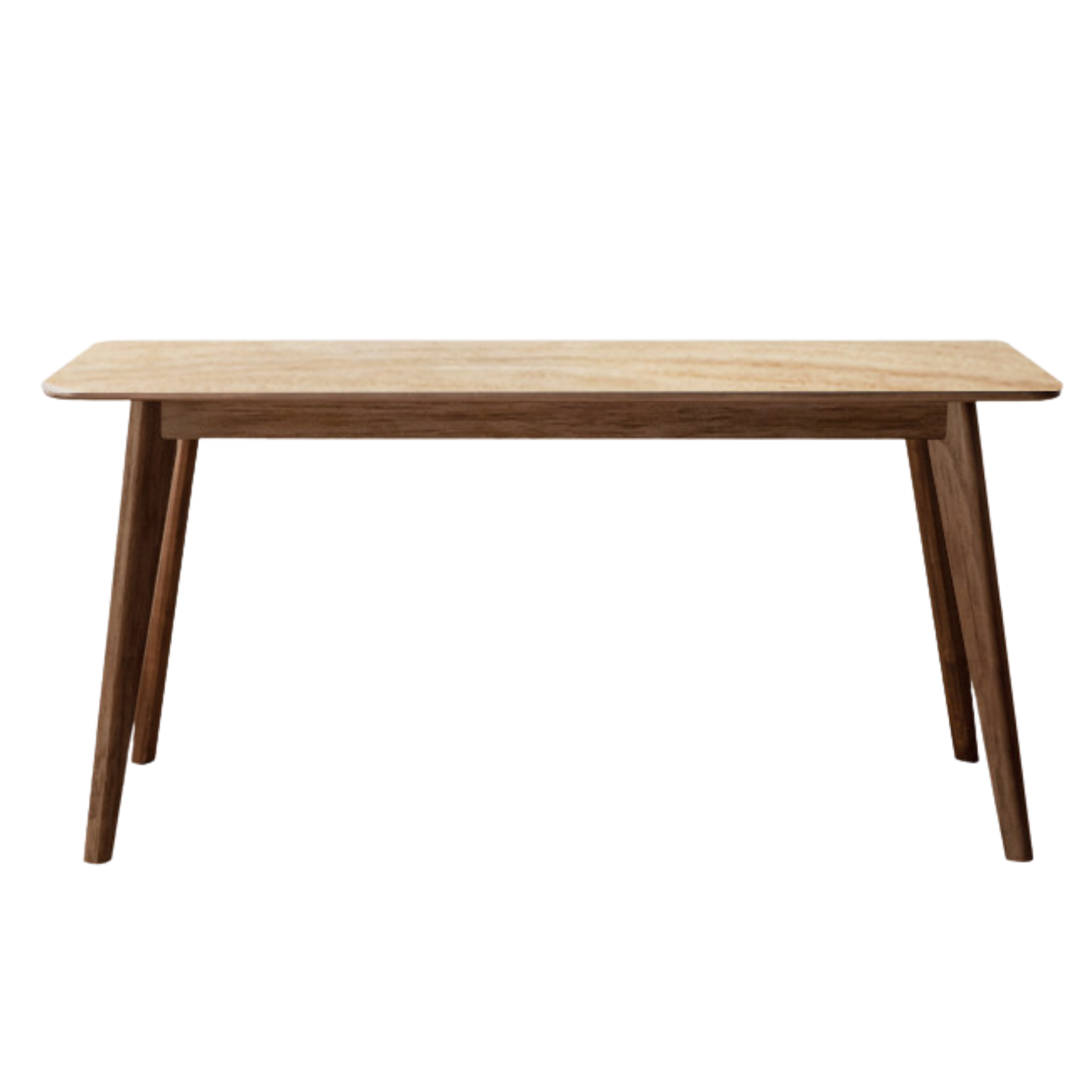 Ash, Black Walnut, Sandalwood Solid Wood Rock Plate Nordic Dining Table