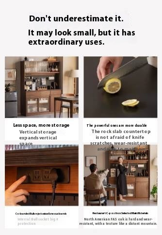 Oak Solid Wood Sideboard Cabinet