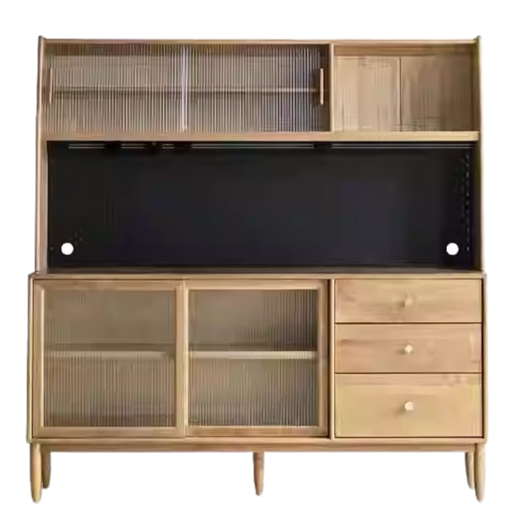 Cherry Solid Wood Sideboard High Cabinet Multi-Functional Buffet