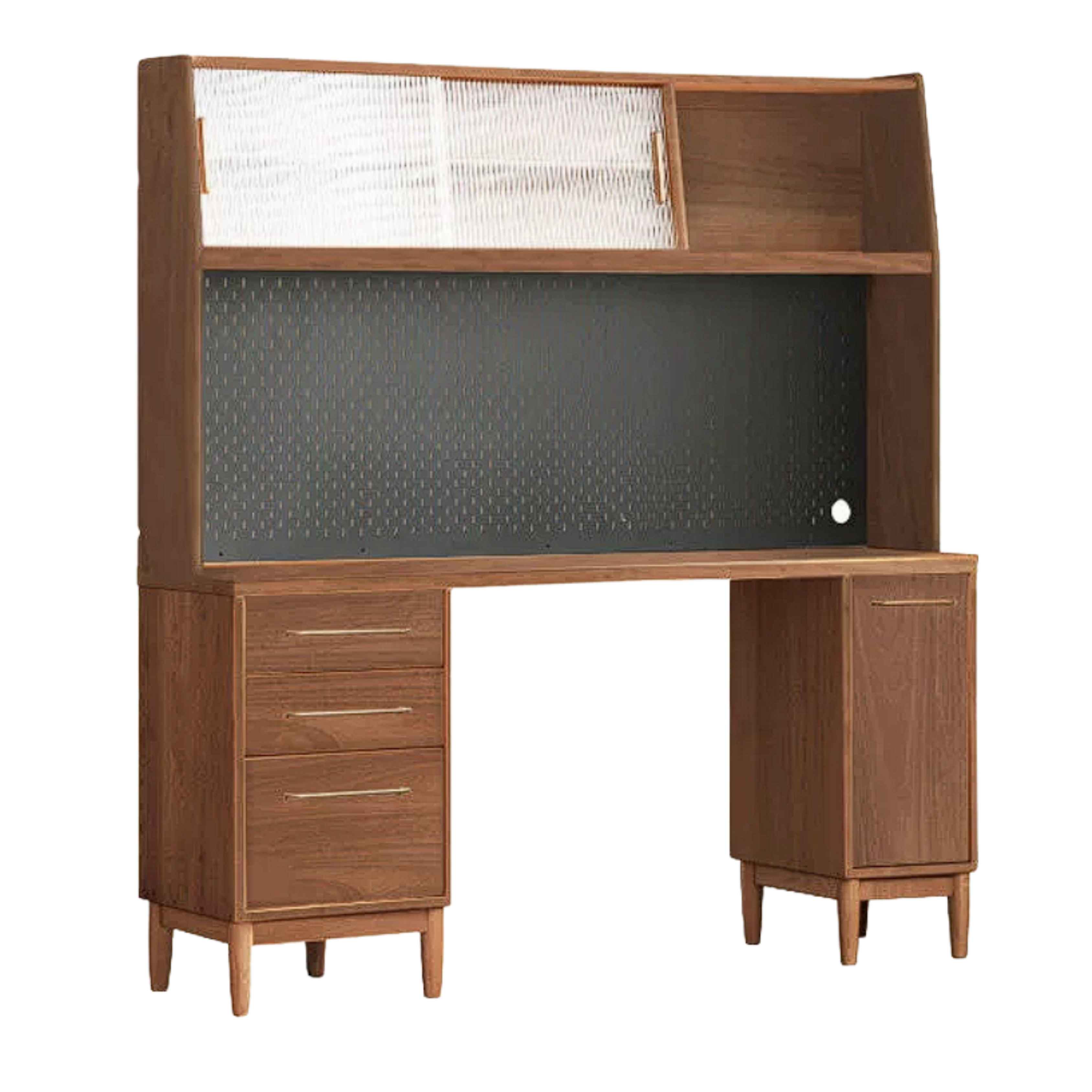 Cherry, Oak Solid Wood, Solid RubberWood Japanese Style Buffet Cabinet
