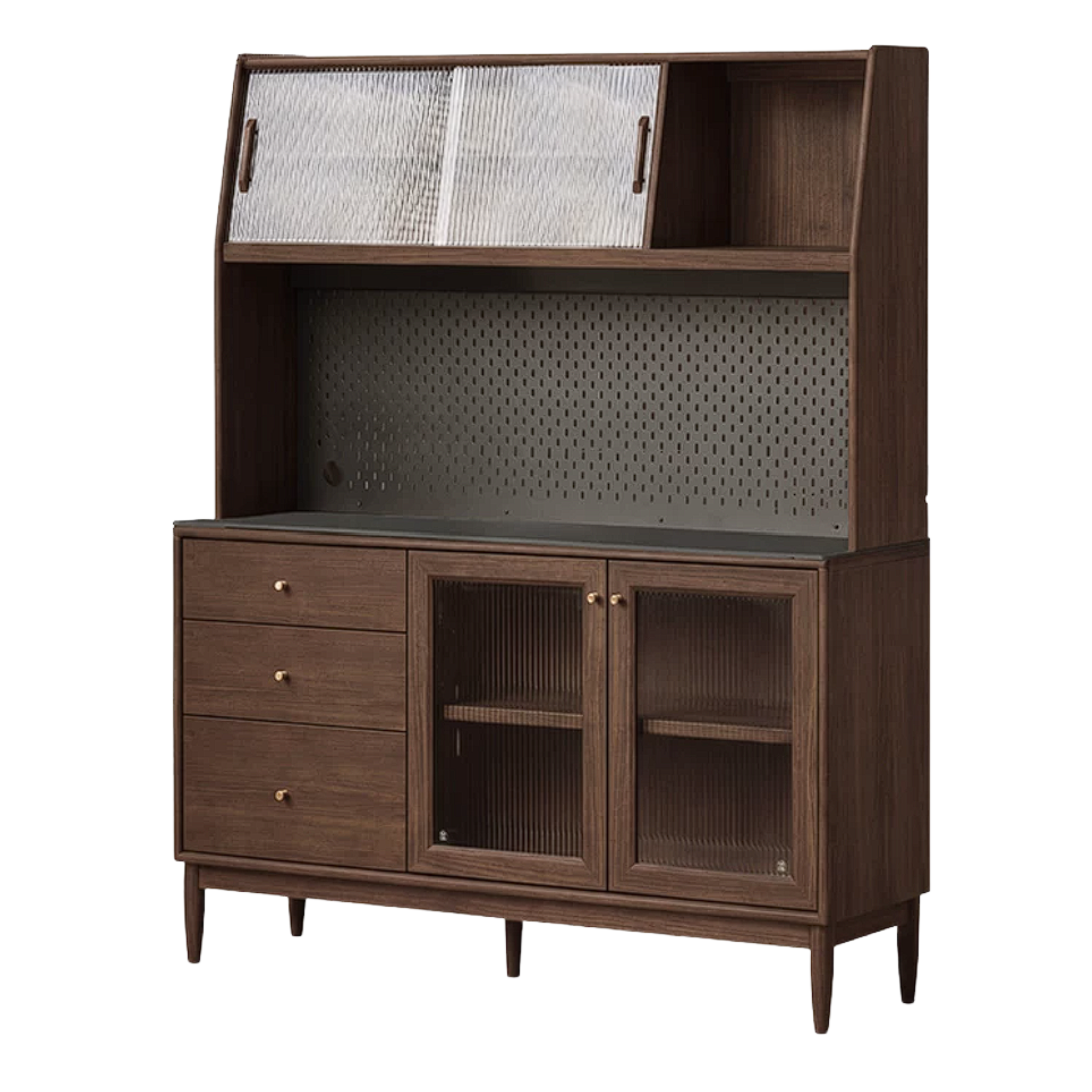 Black Walnut, South American Walnut, Catalpa, Golden Pear Solid Wood Sideboard, Buffet Cabinet