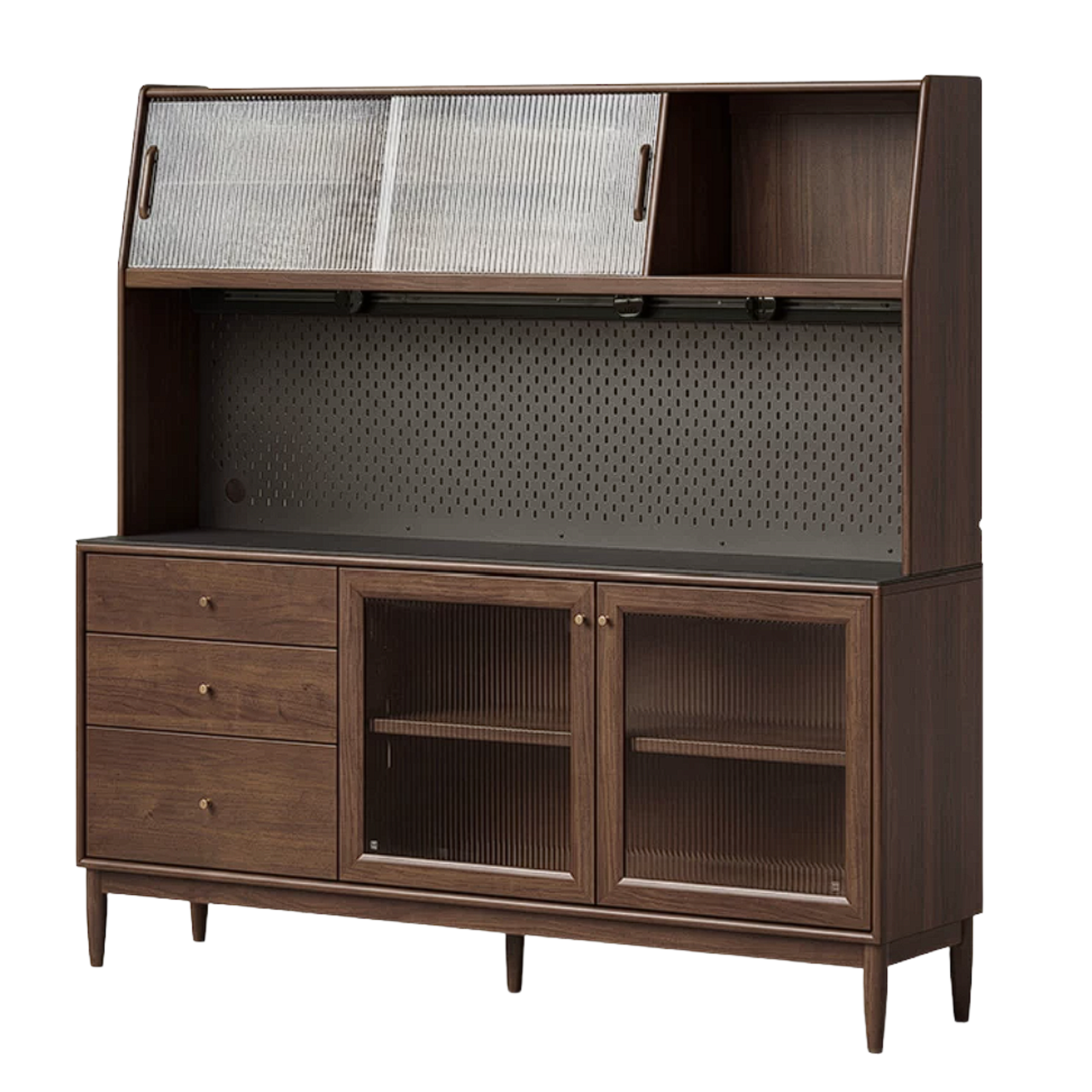 Black Walnut, South American Walnut, Catalpa, Golden Pear Solid Wood Sideboard, Buffet Cabinet