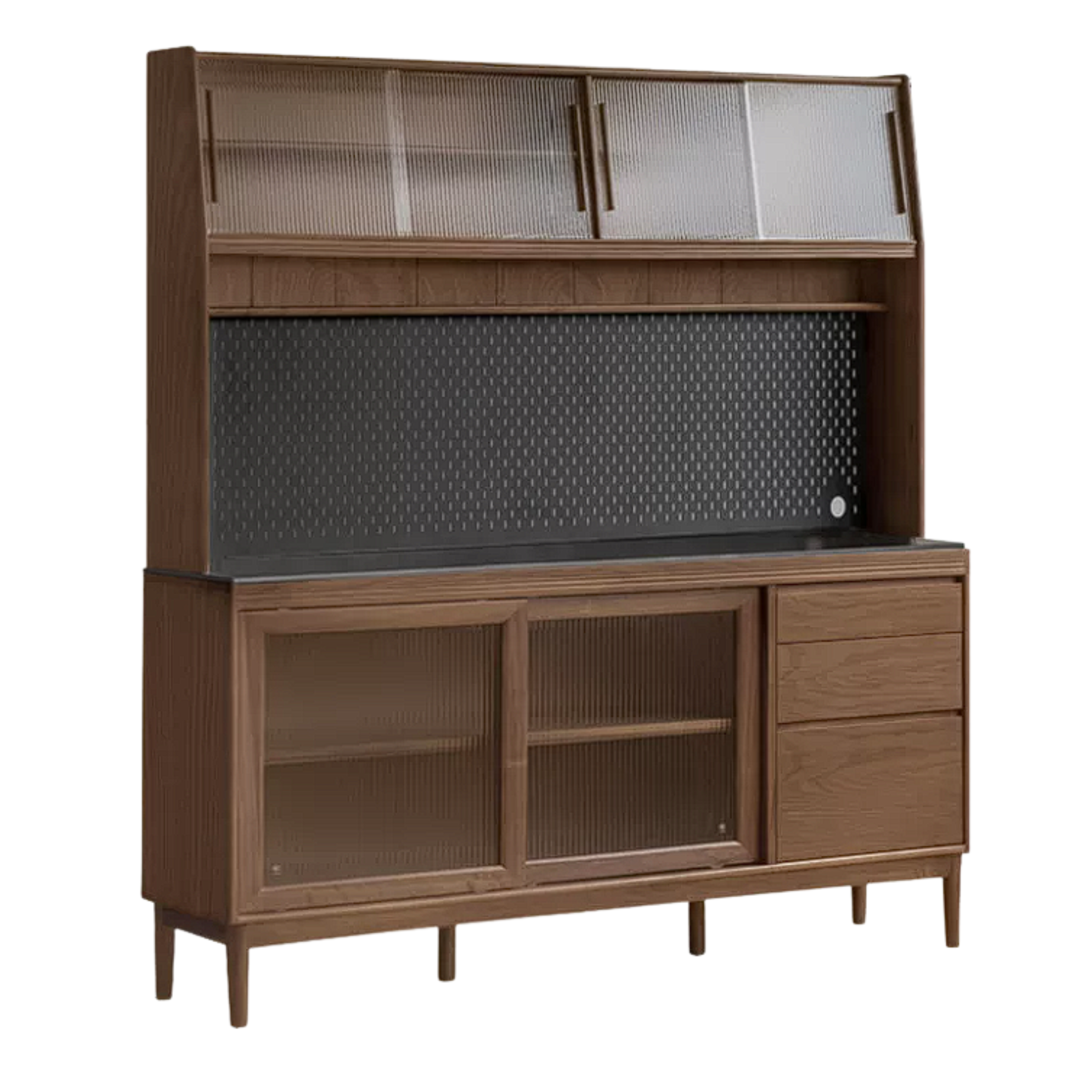 Black Walnut, Oak, Sandalwood, Ash, White Ash Solid Wood Rock Board Sideboard