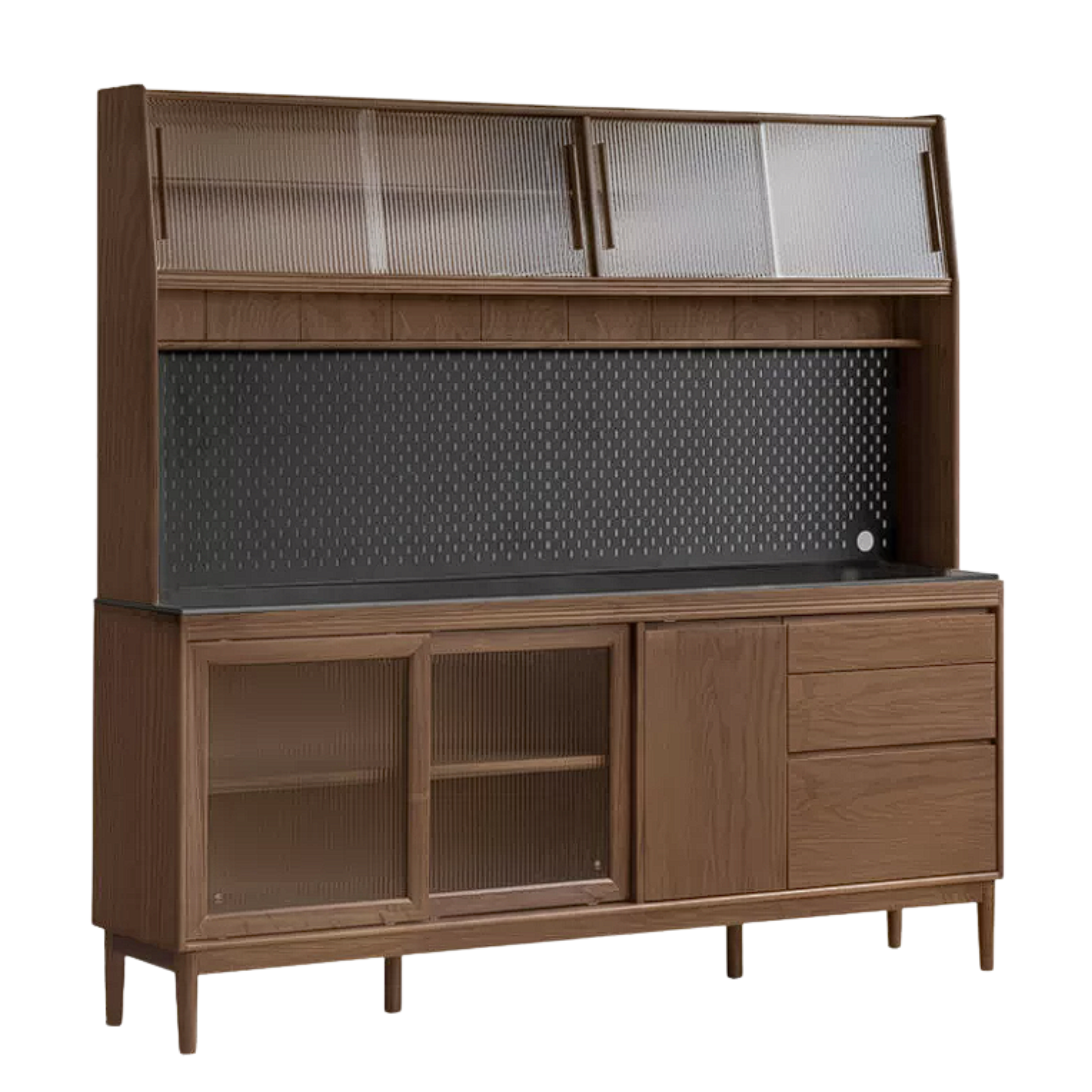 Black Walnut, Oak, Sandalwood, Ash, White Ash Solid Wood Rock Board Sideboard