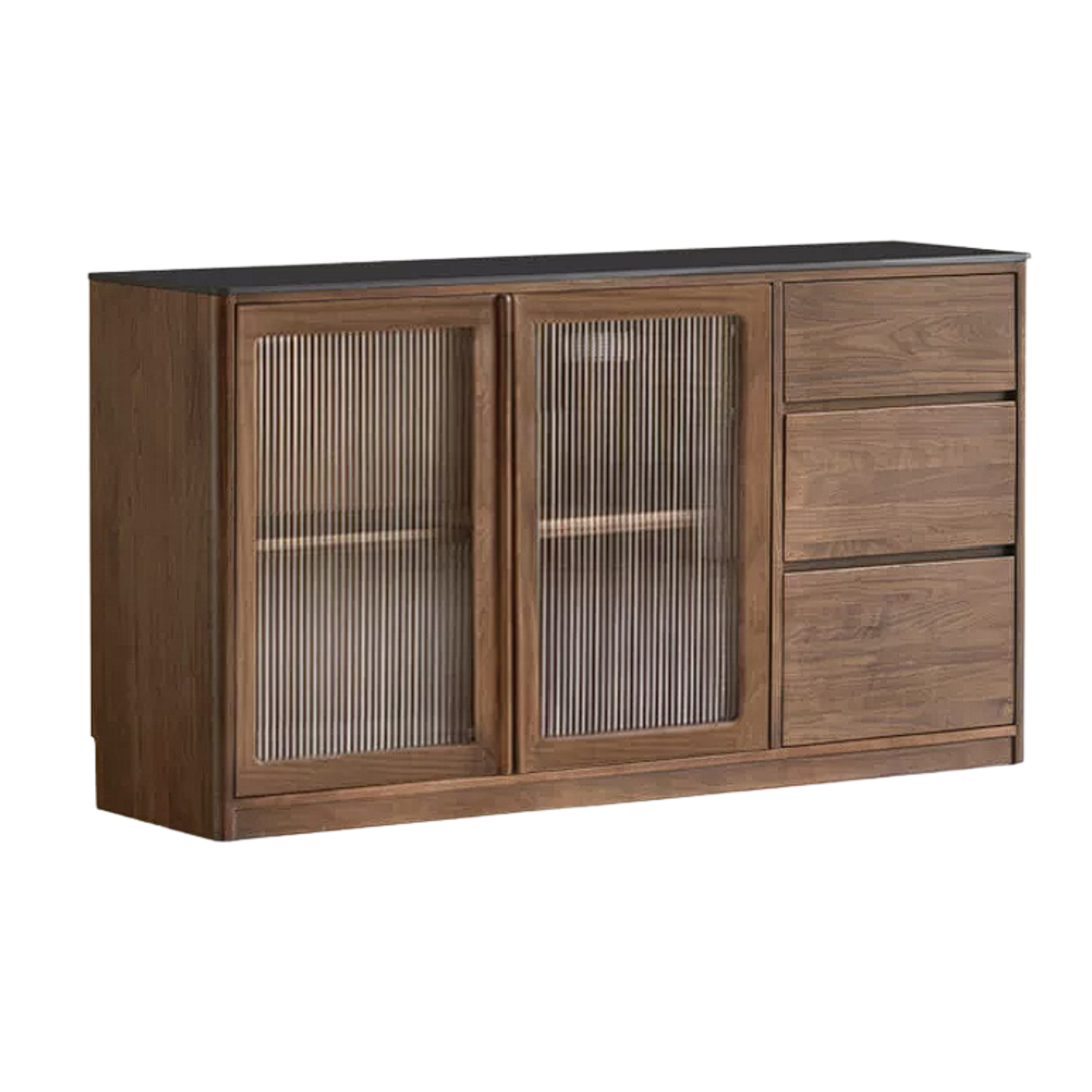 Black Walnut Solid Wood Sideboard Hole Storage