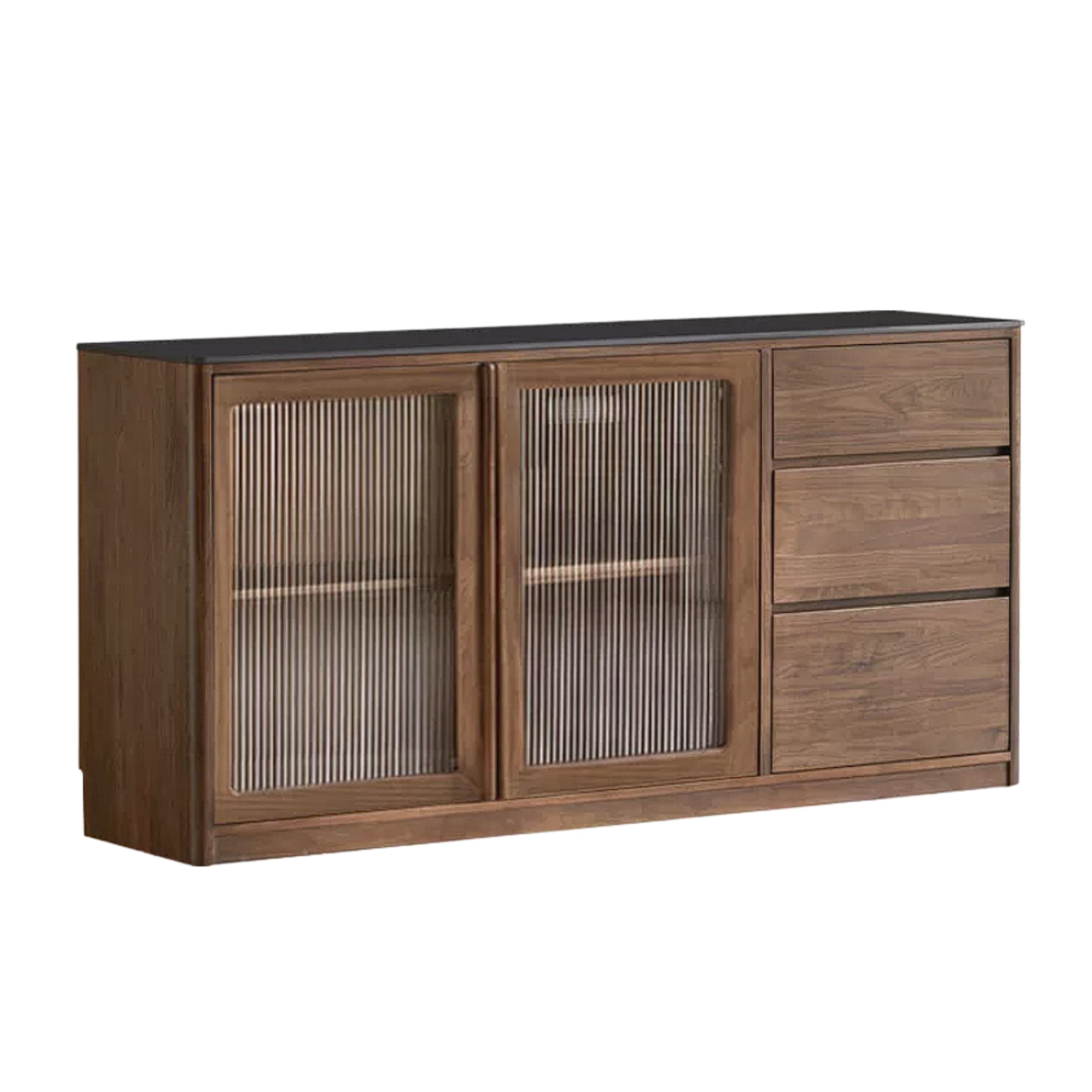 Black Walnut Solid Wood Sideboard Hole Storage