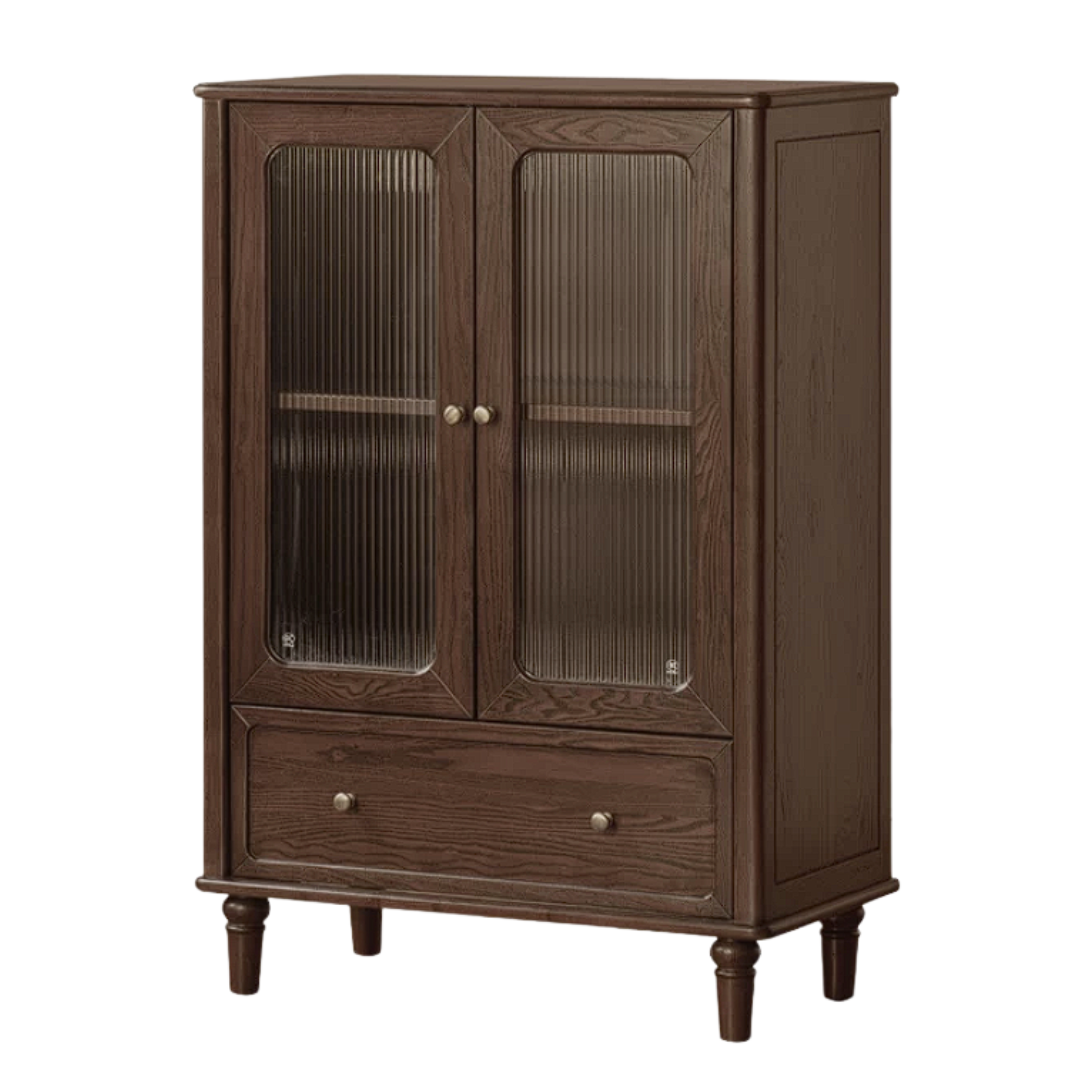 Black Walnut Solid Wood Side Cabinet