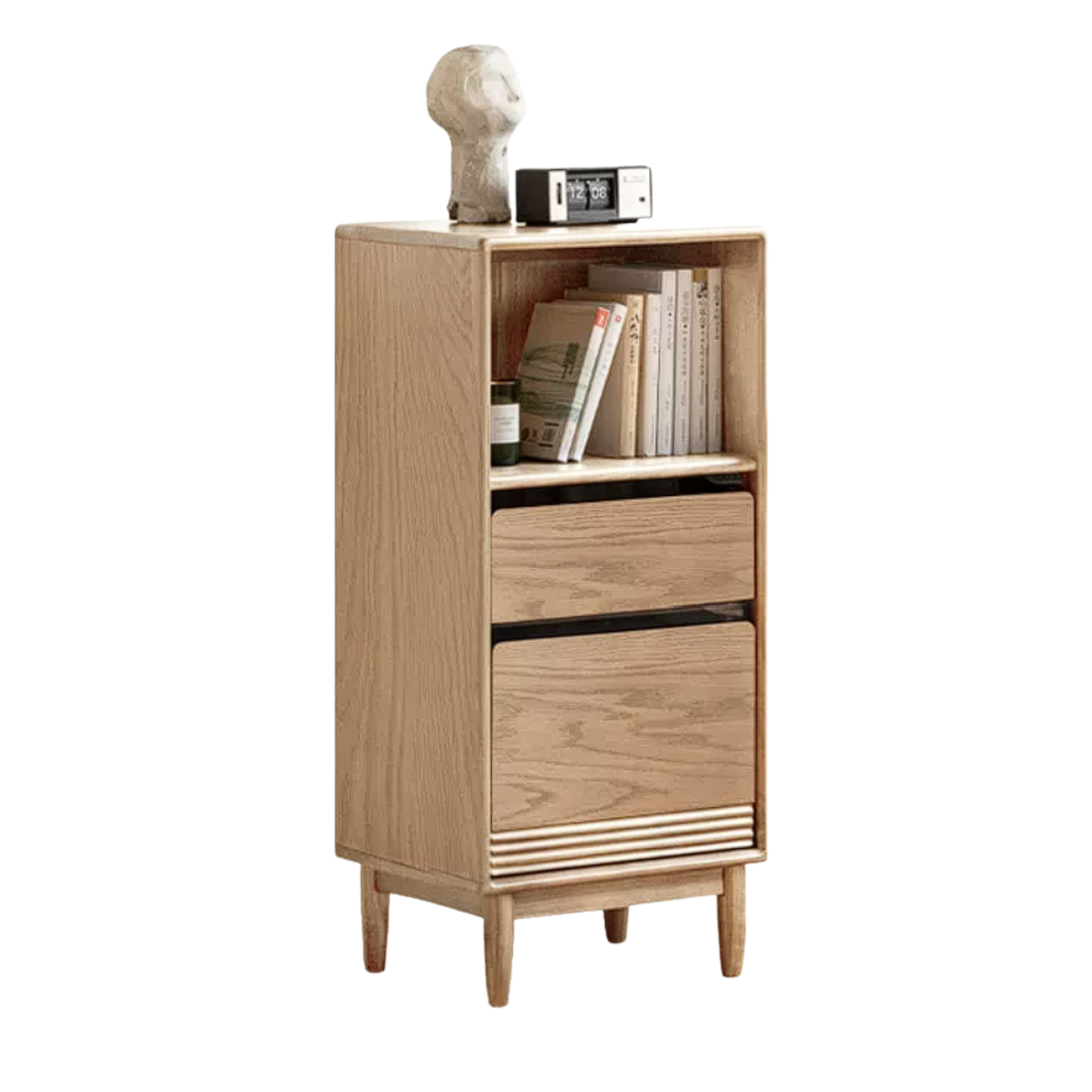 Black Walnut, Oak, Golden Pearwood, Cherry, Ash Solid Wood Modern Side Cabinet